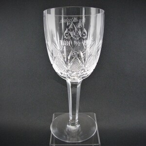 Danish Cut Glass 25th Anniversary Presentation Chalice ca. 1906