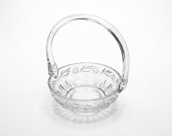 Heisey Glas Daisy & Leaves Korb Nr. 480