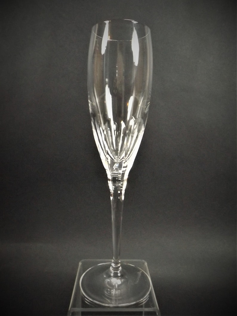 Elegant Noritake Winter Park Panel Cut Champagne Flutes Set of Etsy