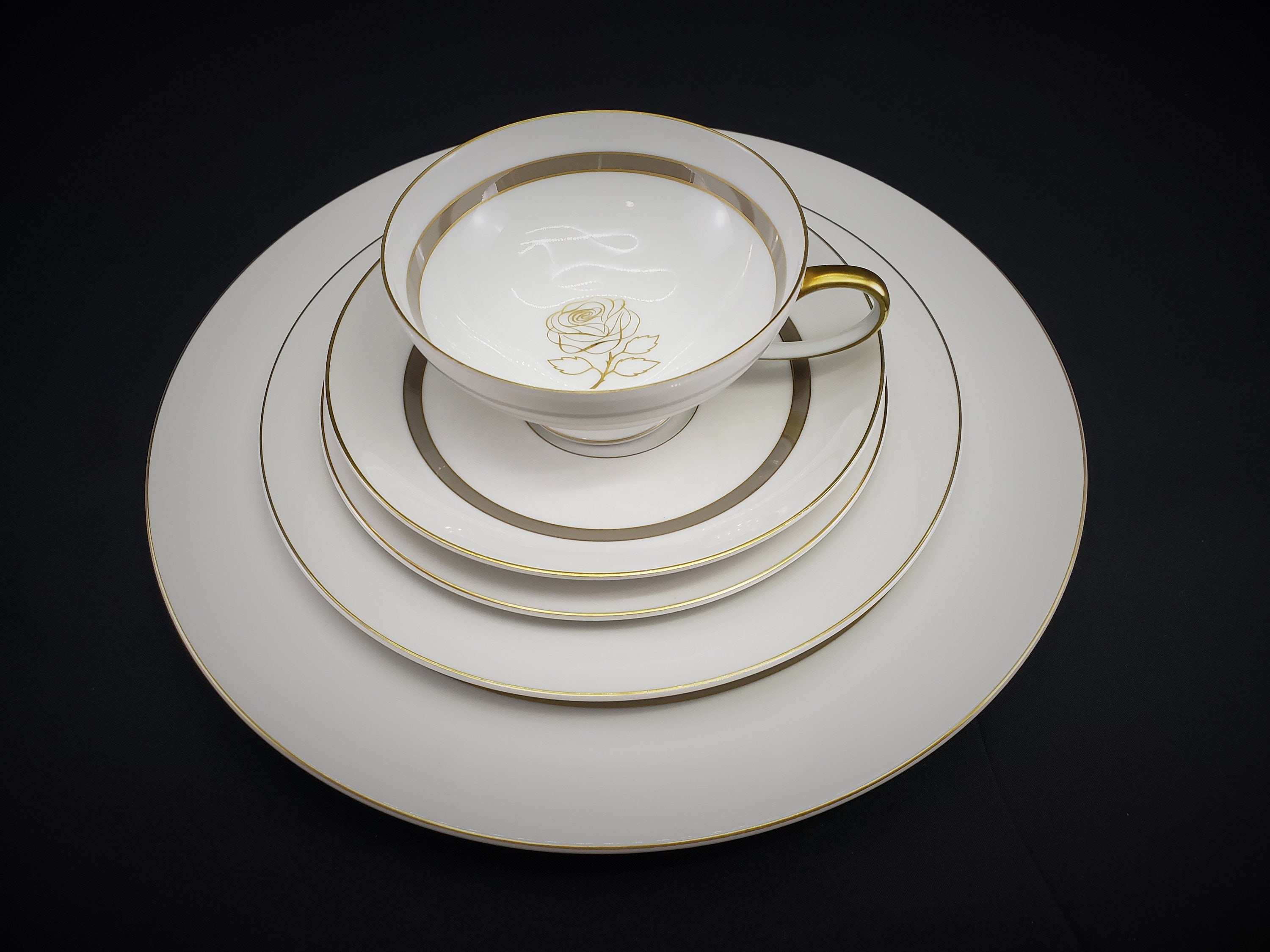 Rosenthal Roses Rosenthal Germany Rosenthal Rose Pattern 5 Pc Place Setting - Etsy
