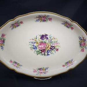 Castleton China Castleton Rose Floral Serving Platter