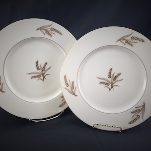 Lenox China Harvest Pattern Dinner Plates Set of 2