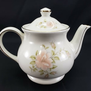 Sadler Windsor Engeland roze roos porseleinen theepot