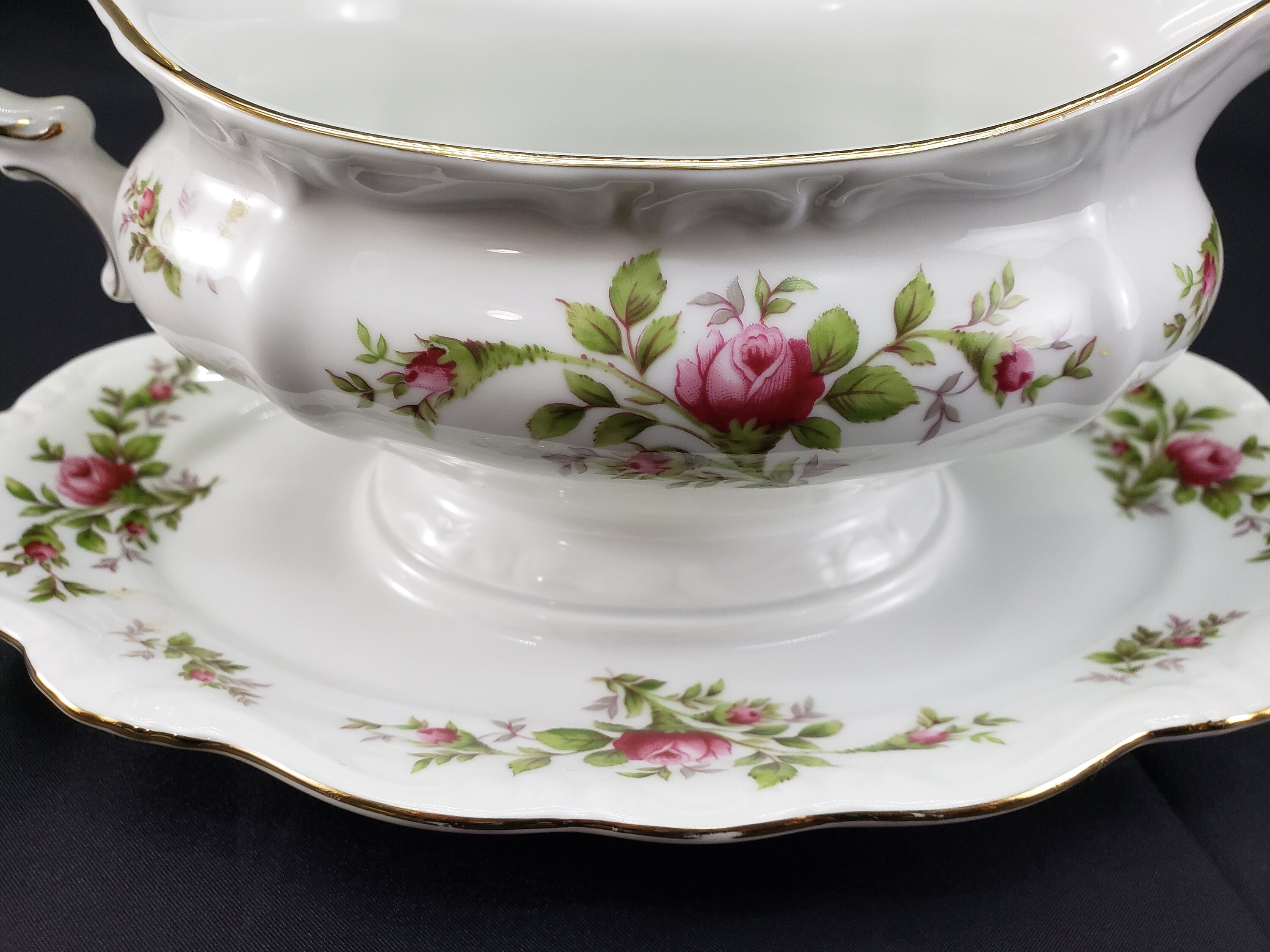 Johann Haviland Bavaria Germany Moss Rose Gravy Boat With Etsy