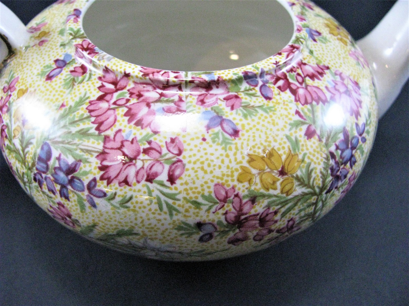 Lord Nelson Heather Chintz Mini Tea Pot, Creamer, Sugar Stacking Set - Etsy