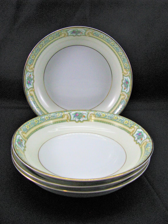 Vintage Noritake Doris Coupe Soup Bowls Vintage Noritake Doris Coupe Soup Bowls