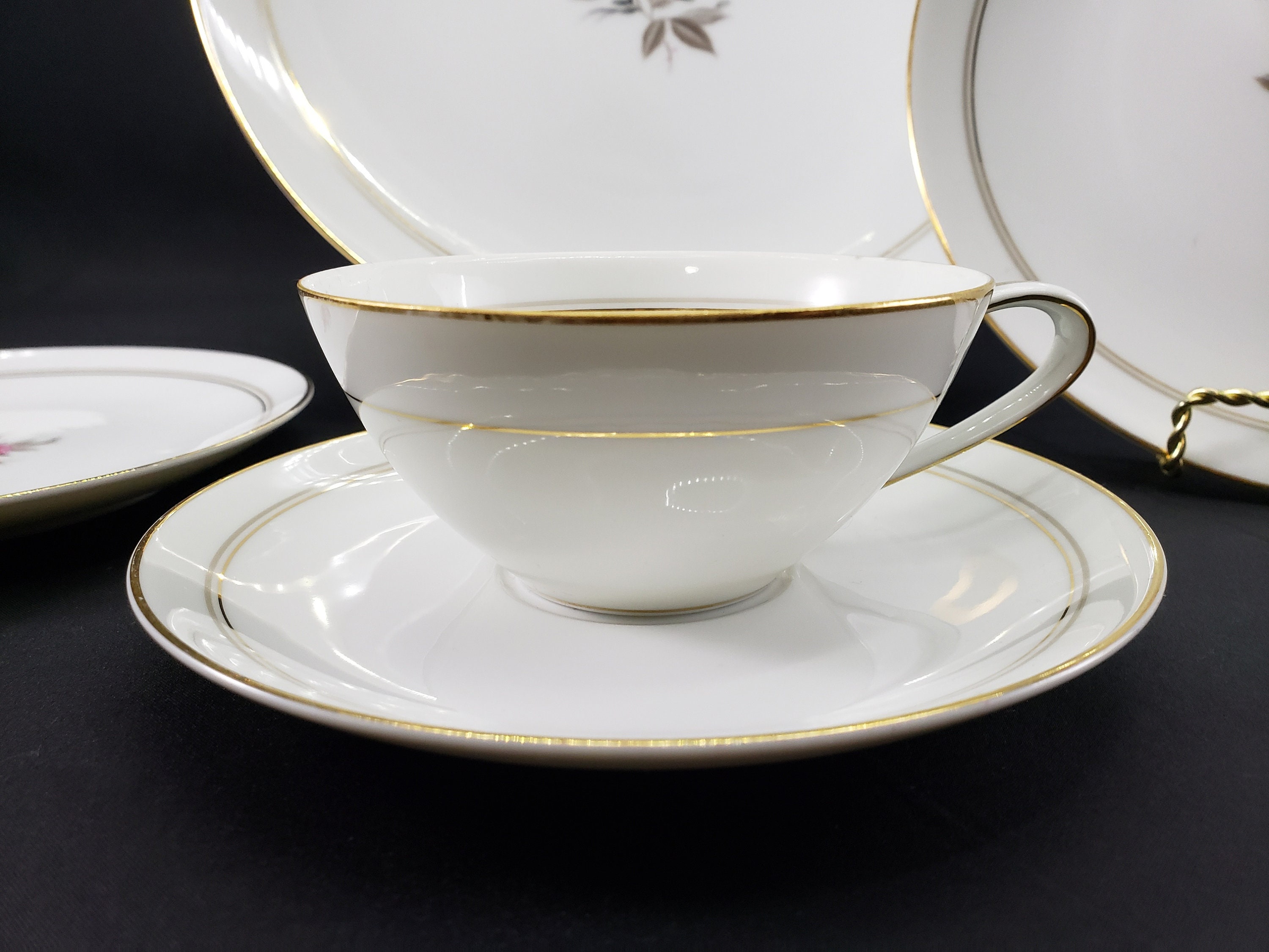 食器 Noritake Bone china 1. Set 5x5 Noritake Bone China Nanette 4912 circa 1933, 12 piece serving with
