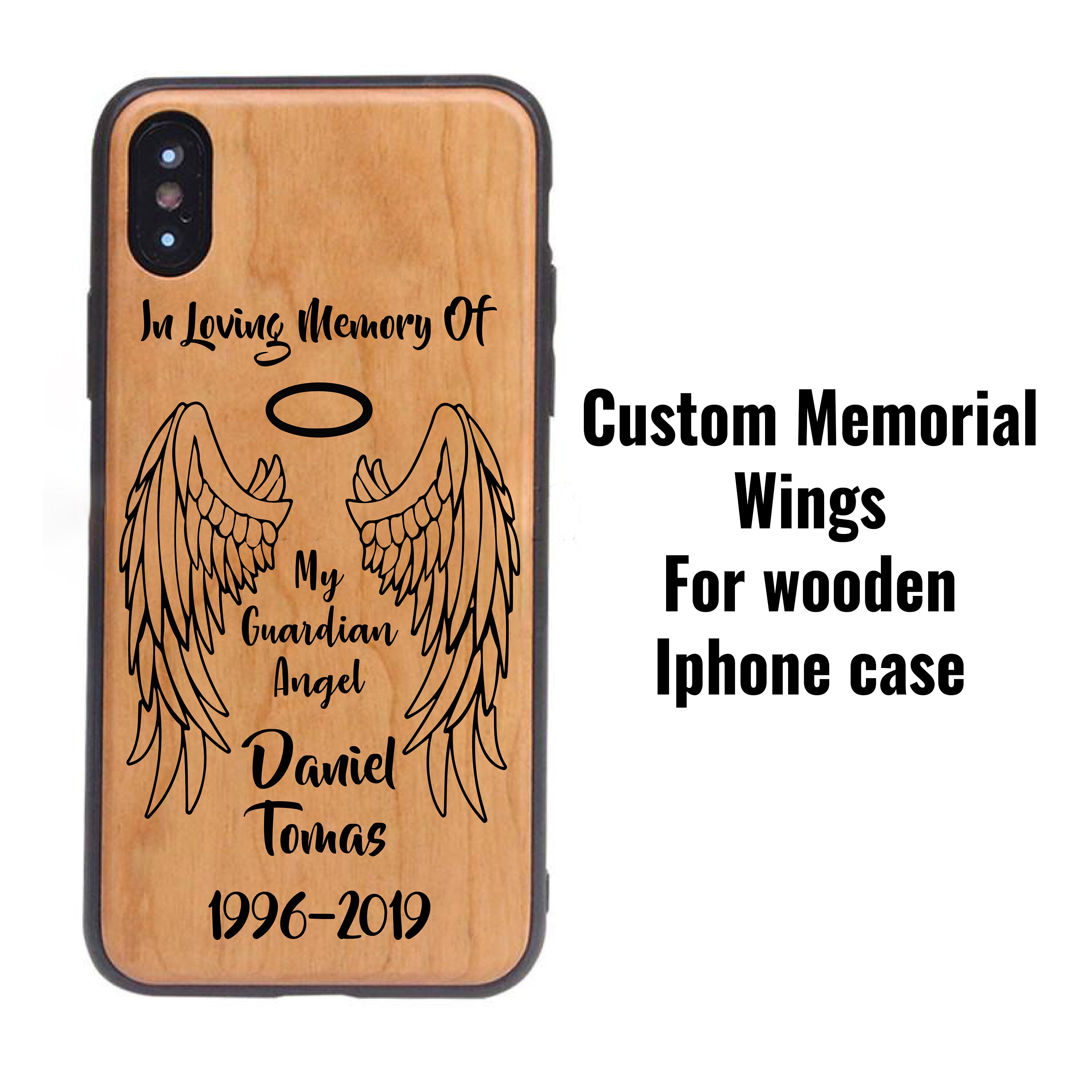 Custom Memorial Phone Case in Loving Memory rest in Peace Etsy