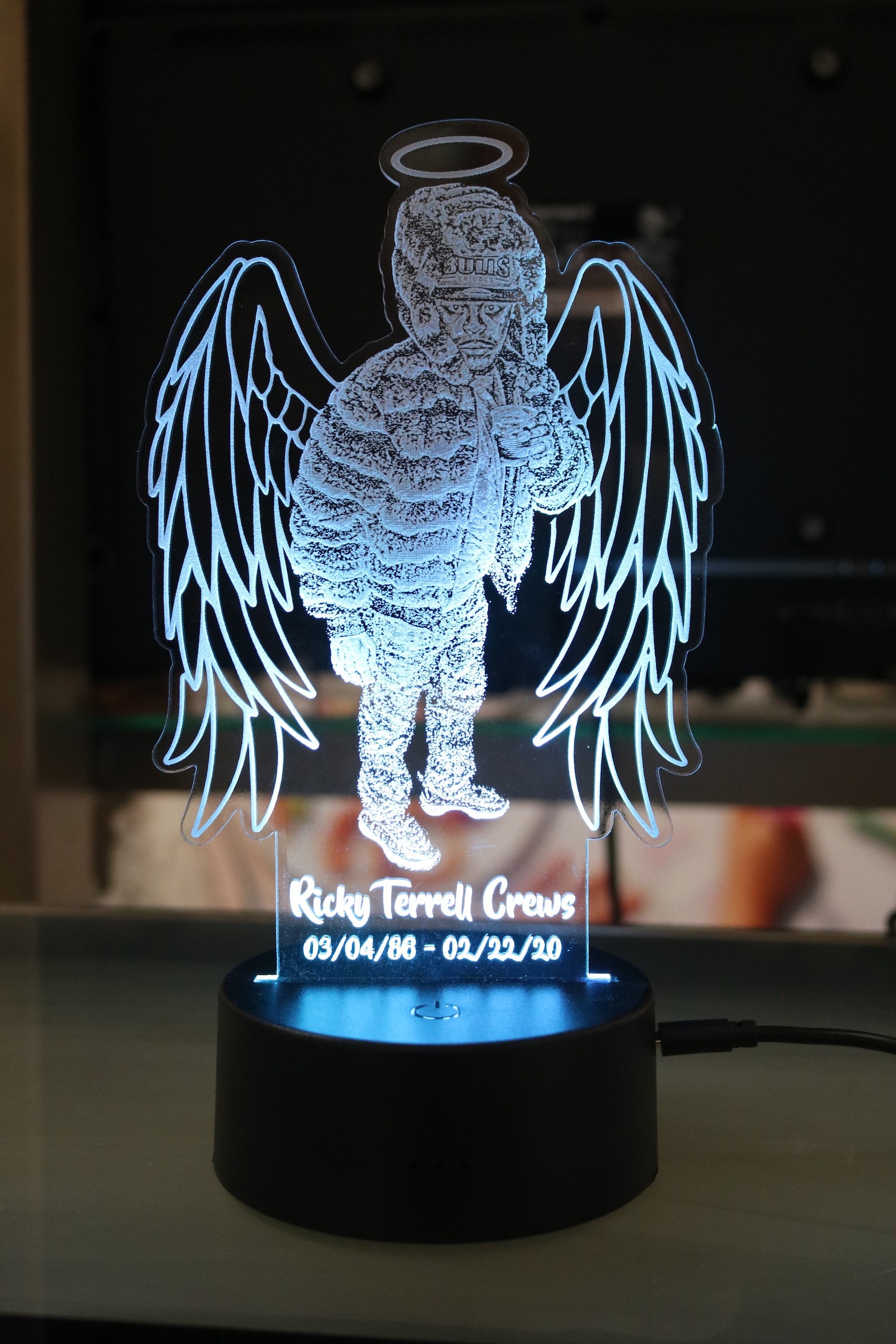 Customize Memorial Lamp Gift in Loving Memory rest in Peace Etsy