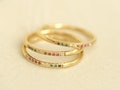 Gold Stacking Ring, Dainty Ring, Tiny Gold Ring, cz ring, Thin Ring, Minimalist Jewelry, Skinny Stacking Ring, Plain Gold Ring, Gift for her
