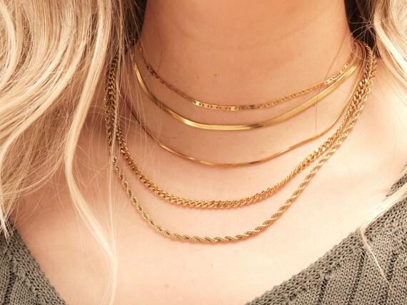 18K Gold Filled Choker Gold Vintage 