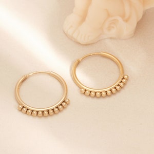 18k Gold big Hoop Earrings, Gold 20mm Hoops, boho Gold Hoop Earrings, Minimalist, Gold Hoops, Large Gold Earrings, WATERPROOF, earring Gift
