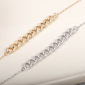 Chain Necklace, As seen on Kendall Jenner, Kardashian Necklace, gold link chain Necklace, gift for her and friend, Kendall style