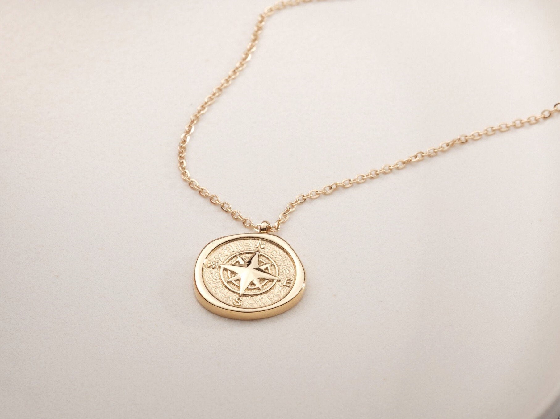 Graduation Gift Compass Necklace 