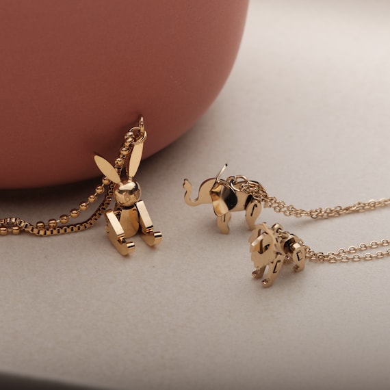 Cute cheap bunny necklace