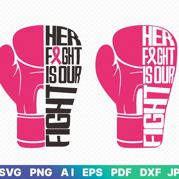 Her fight is our fight svg, cancer awareness svg, fight cancer together svg, cancer picked the wrong girl svg, Breast Cancer awareness svg