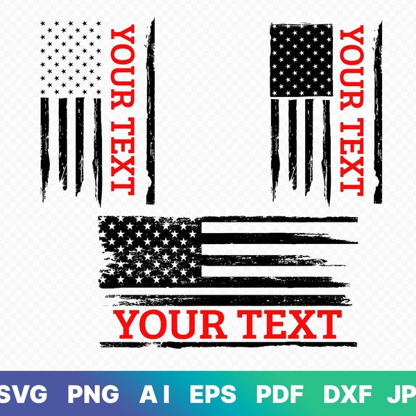 flag svg, us flag svg, distressed flag svg, Personalize it - american flag svg, name flag svg, usa flag png, american flag svg PNG, name svg