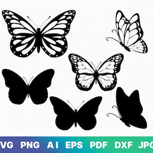 Papillon SVG, Cricut, Silhouette, Starbucks Cup Butterfly, DXF, Png, Jpg, pdf, Fichier coupé, Clipart