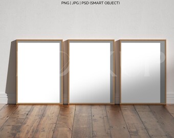 frame mockup light wood A4, frame wallpaper mockup, frame on wooden floor mockup,vertical frame mockup,scandinavian frame mockup PNG JPG PSD