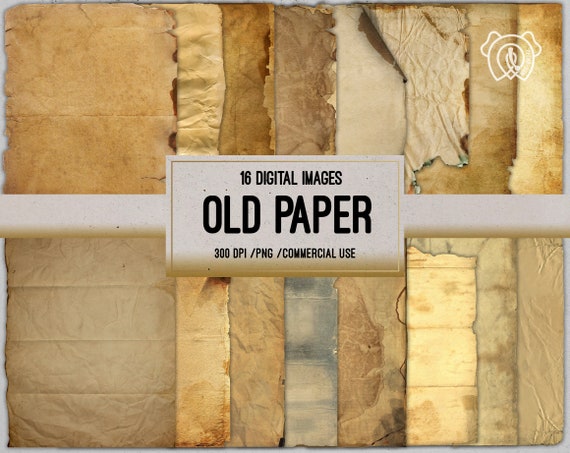 Old Paper Textures, Parchment Paper, Printable Aged Paper Textures, Digital  Backgrounds, Vintage Paper, Antique Paper Digital Download 