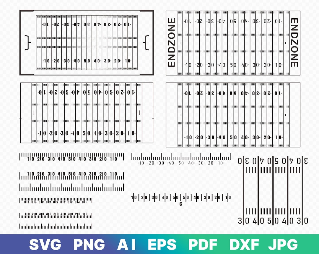 Football Yard Line Svg, Yard Line Svg, Football Field Svg, Yard Line