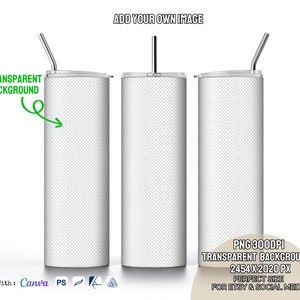 20oz skinny tumbler mockup, PNG, full view wrap mockup,tumbler mockup with transparent background product