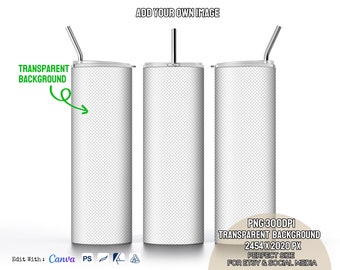 May include: Three stainless steel tumblers with lids and metal straws. The image includes text that says "Transparent Background" and "Add Your Own Image". The image also includes the text "PNG 300DPI Transparent Background 2454 X 2020 PX Perfect Size For Etsy & Social Media."