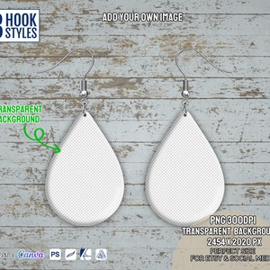 Drop earring mockup,  png , 3-Hook Styles,mockup, product mockup, earring mockup, easy mockup