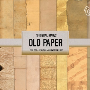 Old Paper Textures, parchment paper, printable aged paper textures, digital backgrounds, vintage paper, antique paper digital download