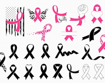Awareness Ribbon Svg, Awareness Ribbon Clipart, Breast Cancer Svg, Cancer Ribbon Svg files for Cricut