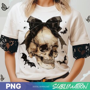 Halloween Skull Bow png, Coquette Bow Halloween png, Halloween png, Skeleton png, Spooky Season png, Coquette png, Sublimation png designs