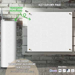 20oz skinny tumbler mockup, 1 tumbler design view and 1 full wrap view, tumbler mockup with 2 transparent background