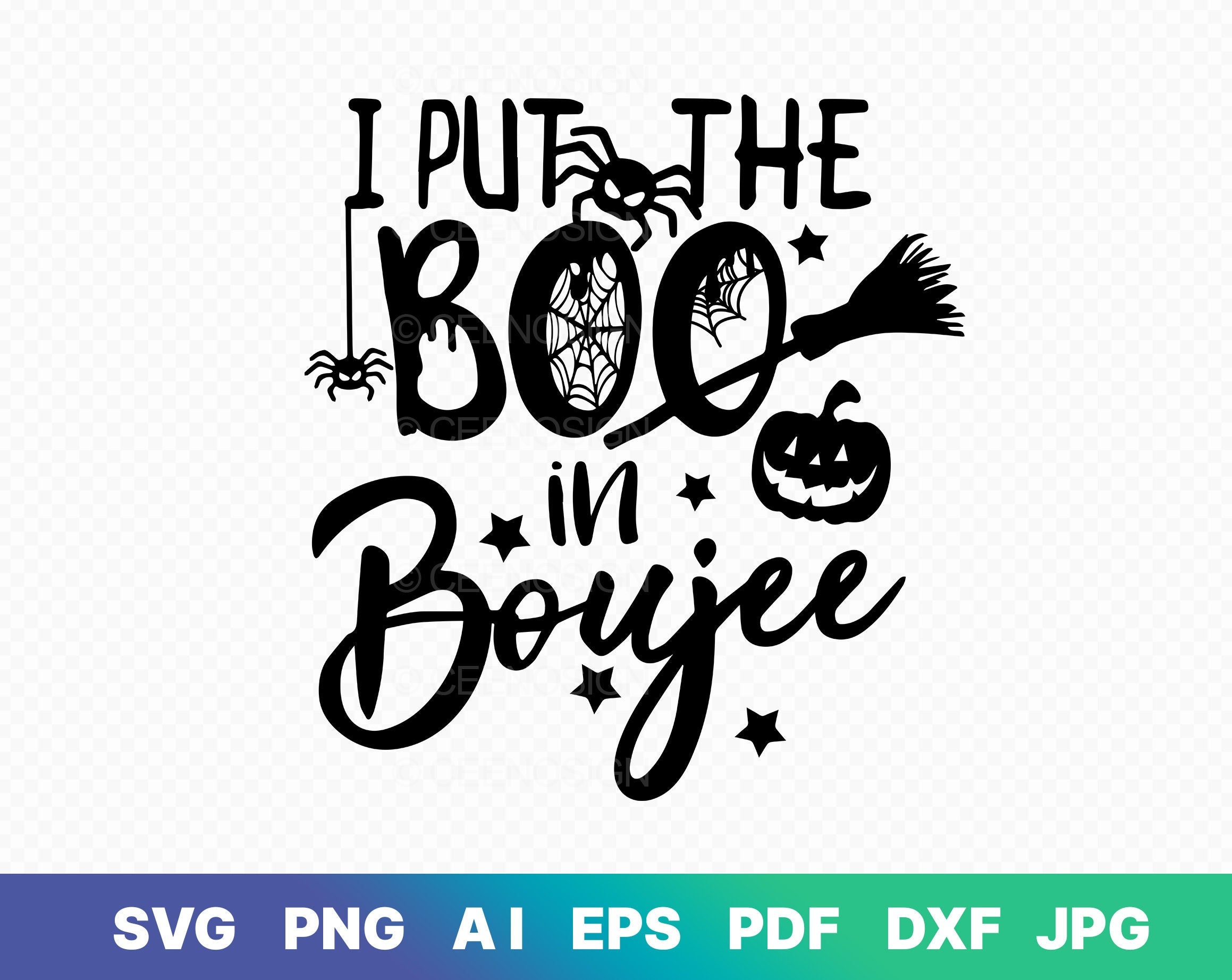 Put the Boo in Boujee SVG Halloween SVG Witch Svg Ghost - Etsy