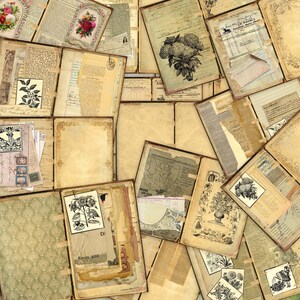 Botanical Junk Journal Kit,Vintage Ephemera,printable