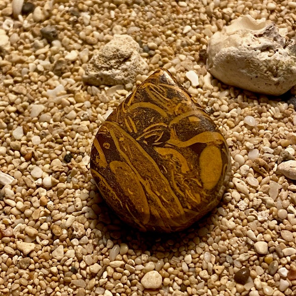 Tibetan Script Stone Pendant