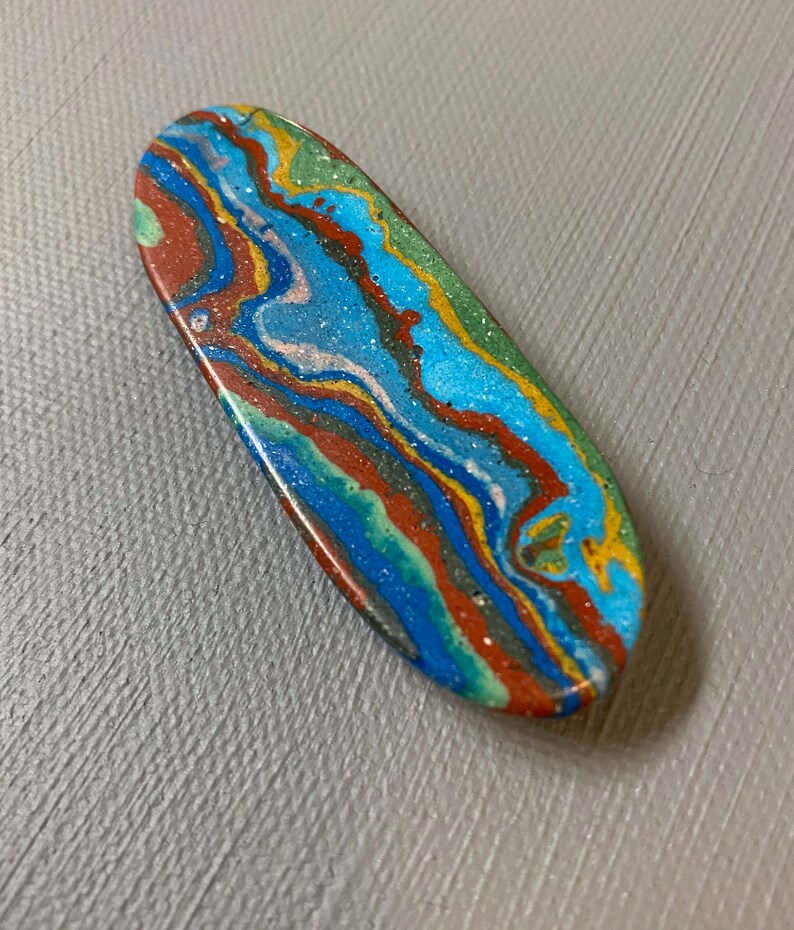 Rainbow Calsilica Handmade Cabochon