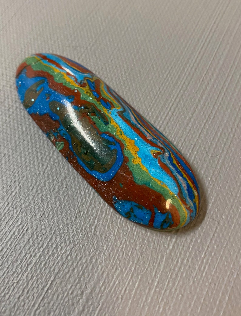 Rainbow Calsilica Handmade Cabochon