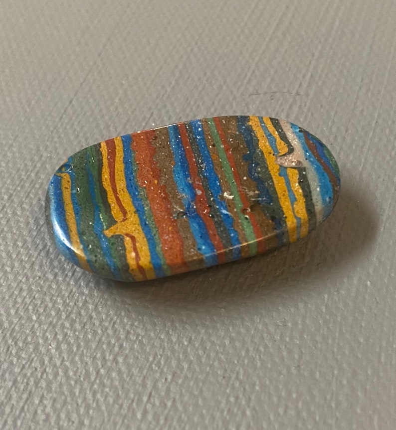 Rainbow Calsilica Natural Stone Cabochon