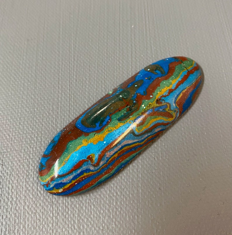 Rainbow Calsilica Handmade Cabochon