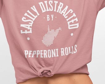 West Virginia Peperoni Rolls Tee: Funny Foodie Shirt