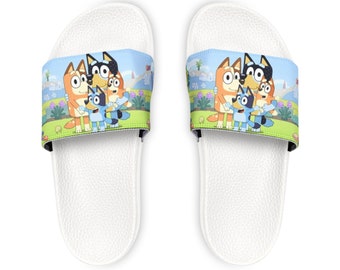 Blue Dog Family - Youth Slide Sandals