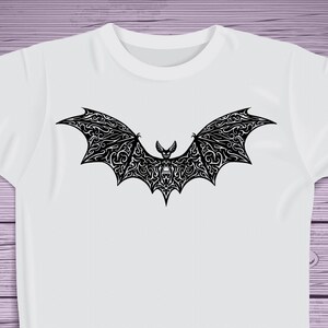 Nietoperz SVG PNG Pobieranie cyfrowe (nie wysyłamy fizycznego przedmiotu) Halloween SVG dla Cricut Nietoperz Mandala