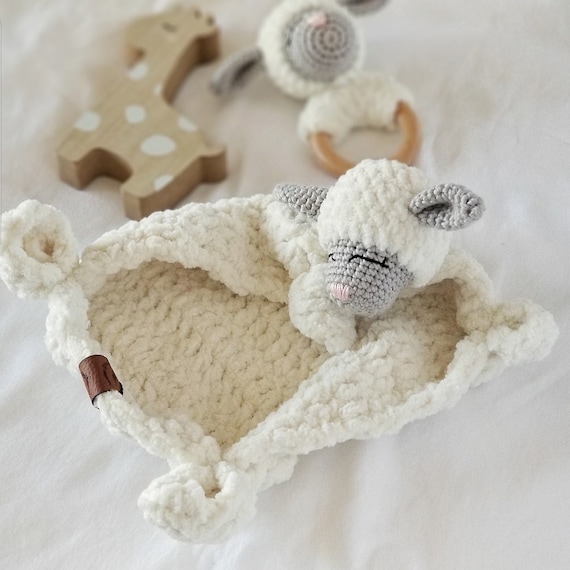 Baby Lamb Lovey Lamb Security Blanket Lamb Stuffie Lovey Baby Lamb Snuggle Toy Gift for Kids Etsy Canada