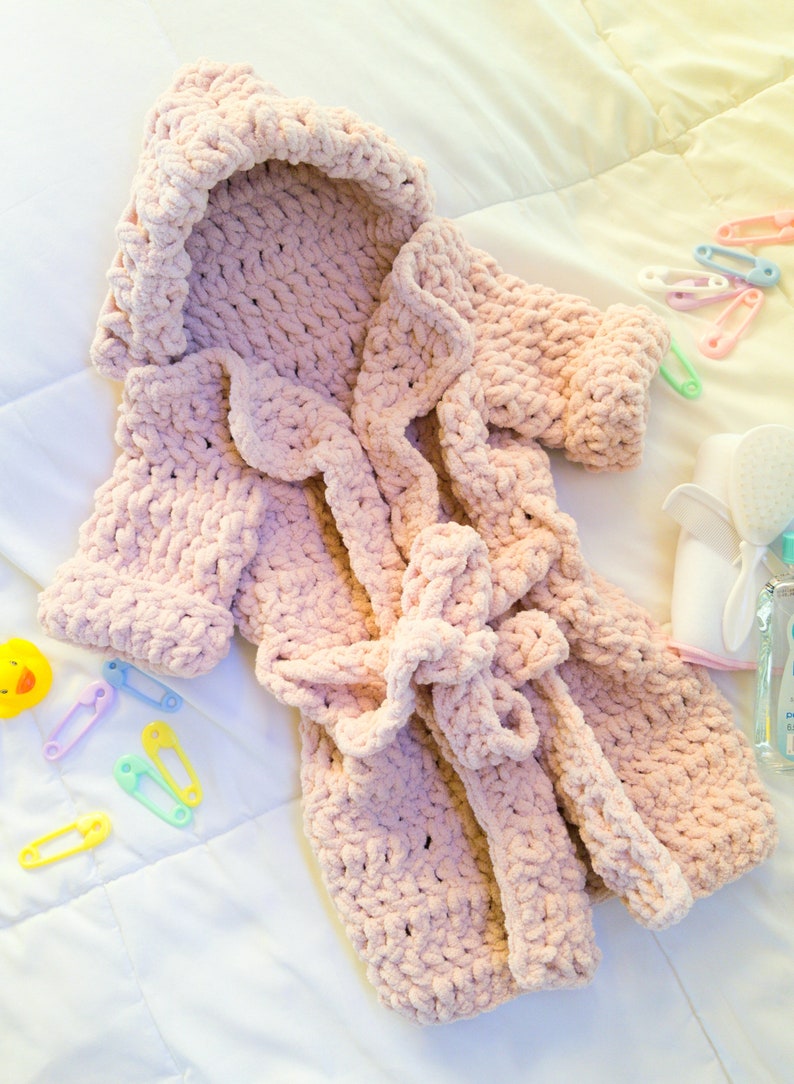 Baby Bathrobe crochet pattern Baby bathrobe pattern crochet Etsy