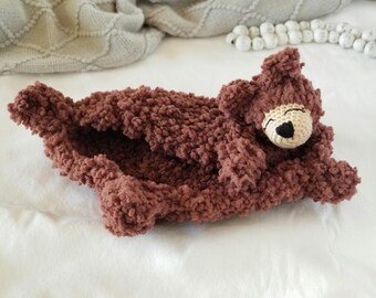 Brown Bear lovey| Baby lovey | Bear Stuffie Lovey | Baby shower gift