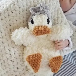 Baby Duck Snuggler | Duck Stuffie Lovey | Duck Toy for Kids |
