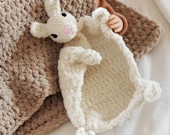 Baby Bunny Lovey| Bunny Plush Toy | Baby Stuffie Lovey | Baby Bunny Security Blanket