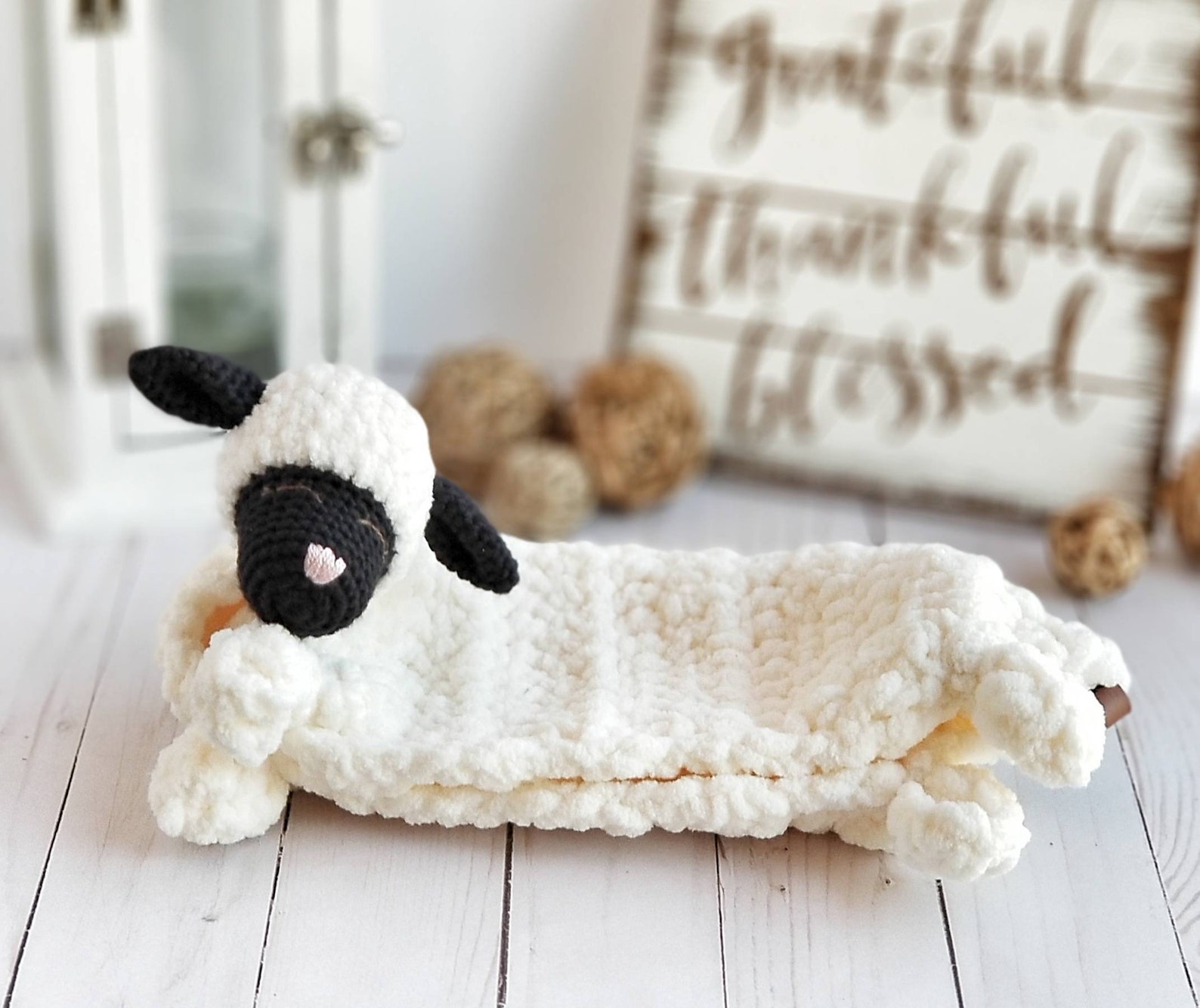 Ivory Lamb Lovey Baby Lovey Customizable Lamb Lovey Etsy