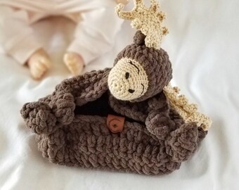 Moose Lovey | Baby Lovey | Moose Stuffie Lovey | Baby Shower Gift