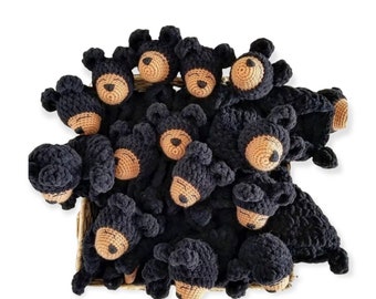Crochet Bear Lovey Pattern | Bernat Blanket Yarn (PDF Pattern)